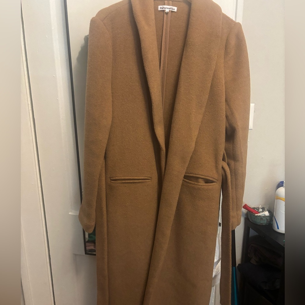 Reformation Camel Coat